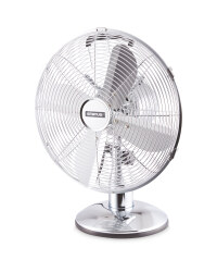 Kirkton House Retro Desk Fan - Chrome