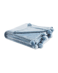 Kirkton House Super Soft Throw - Duck Egg Blue