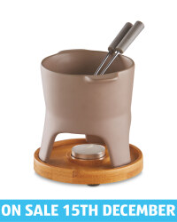 Kirkton House Fondue Gift Set - Grey
