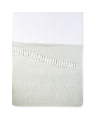 Kirkton House Bouclé Throw - Light Green