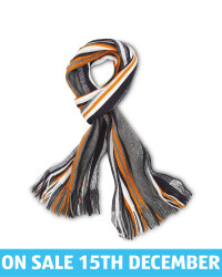 Avenue Men's Rochelle Scarf - Orange/Black