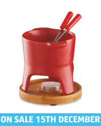 Kirkton House Fondue Gift Set - Red