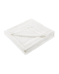 Kirkton House Super Soft Throw - Winter White