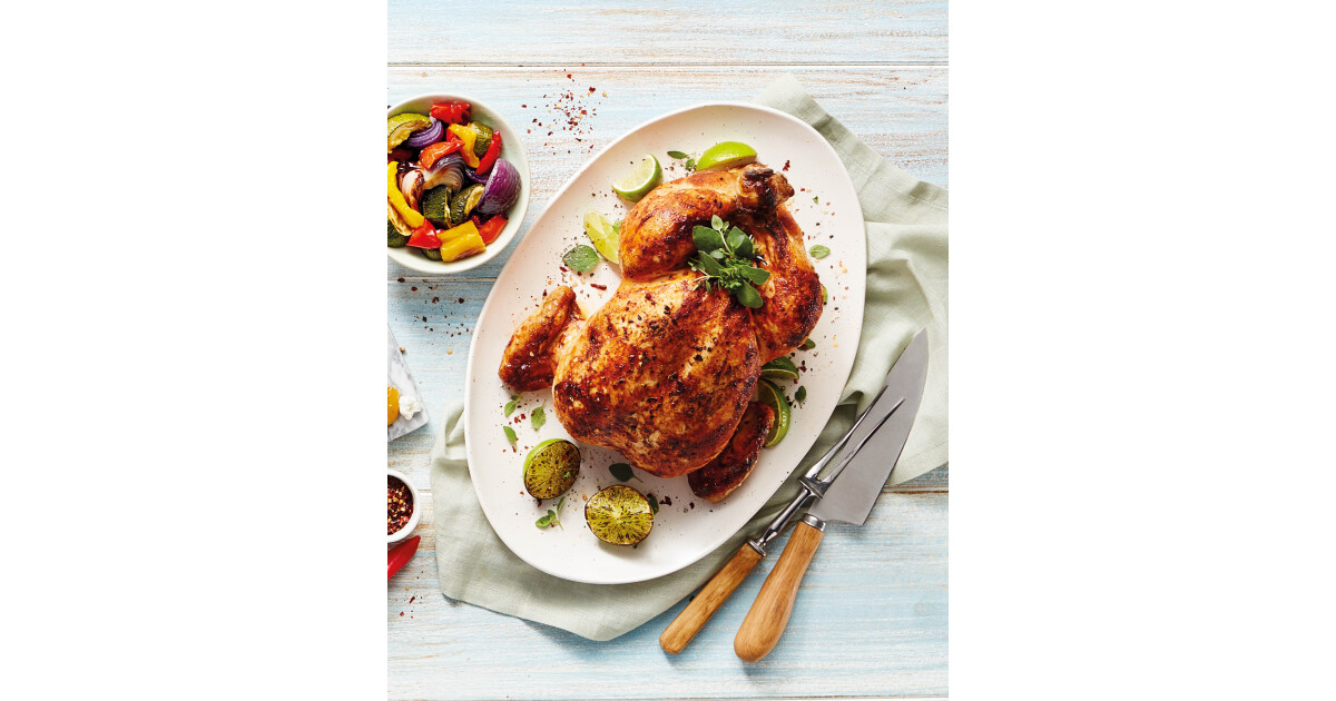 Peri-Peri Roast Chicken with Mediterranean Roasted Vegetables - ALDI IE