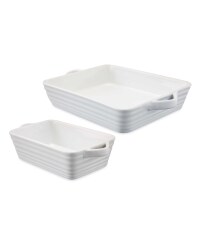 Crofton 2 Pack Oven Dish - White