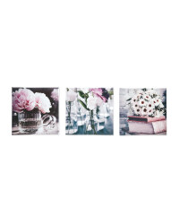 Kirkton House Floral Tryptich Canvas