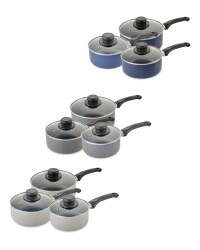 Crofton 3 Piece Saucepan Set