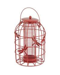 Bird Dragonfly Peanut Feeder Rust