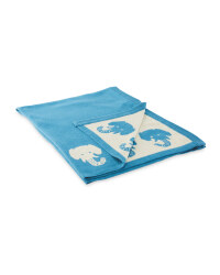 Lily & Dan Elephant Knitted Blanket