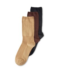 Brown Diabetic Friendly Socks 3 Pack
