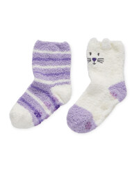 Lily & Dan Wolf Kids' Slipper Socks