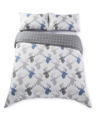Check Stag King Duvet Set