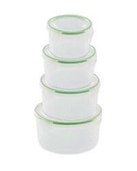 Crofton Round Clip Lid Containers - Green