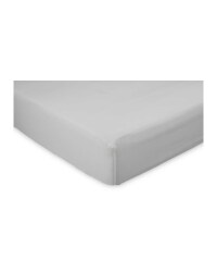 Kirkton House Double Fitted Sheet - Silver