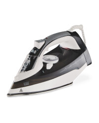 Easy Home Steam Iron - Black/White