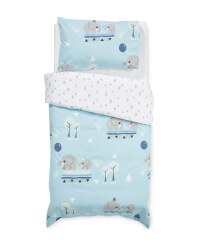 Elephant Cot Duvet & Pillowcase Set