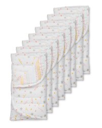 Grey Stars Cot Bumper Bar 8 Pack