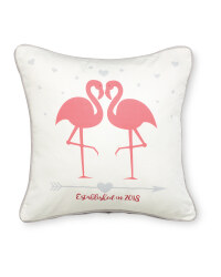 Flamingos Wedding Cushion