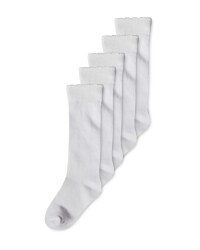 Girls Knee High Socks 5 Pack