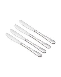 Hammered Dinner Knife Set 4 Pack