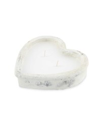 Heart Shaped Concrete Candle