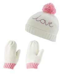 Kid's Love Hat & Gloves Set