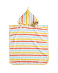 Kids Towel Poncho With Hood - Yellow