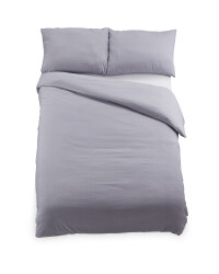 Kirkton House King Duvet Set - Silver