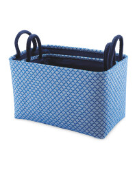 Kirkton House Baskets 2 Pack Blue