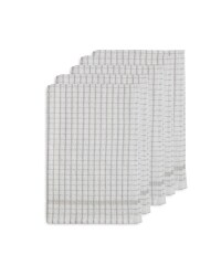 Kirkton House Tea Towel 5 Pack - Light Grey