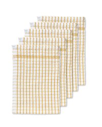 Crofton Terry Tea Towels 5 Pack - Yellow