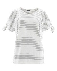 Avenue Grey Stripe Top