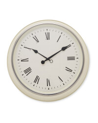 Sempre Large Kitchen Clock - Cream
