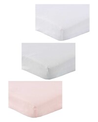 Lily & Dan Bedside Crib Sheet 2 Pack