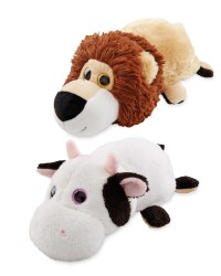 Lion/Cow Turnaround Animal Plush