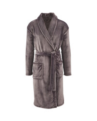 Avenue Men's Dressing Gown - Grey