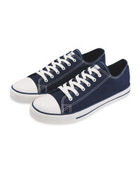 Avenue Men's Canvas Trainers - Navy