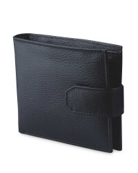 Avenue Leather RFID Lined Wallet - Black