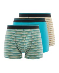 Mens Green Jersey Hipsters 3 Pack
