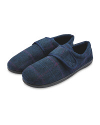 Avenue Navy Touch & Close Slippers