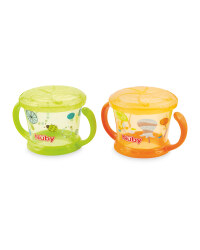 Nuby Green/Orange Snack Keeper