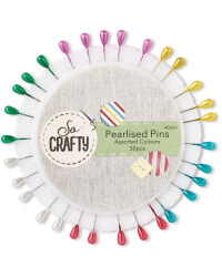 So Crafty 30 Pack Pearlised Pins