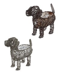 Gardenline Rattan Effect Dog Planter