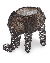 Gardenline Elephant Planter - Brown