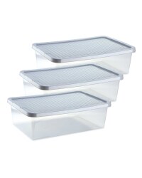 Easy Home Underbed Box 3 Pack - Grey