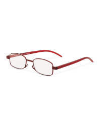Red Reading Glasses +2.5