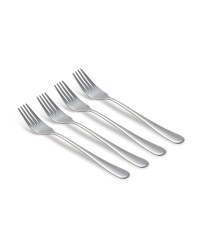Rounded Dinner Fork Set 4 Pack