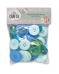 So Crafty Blue & Green Buttons