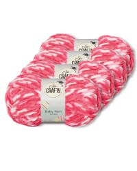 So Crafty Pink Dot Baby Yarn