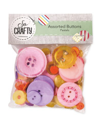 So Crafty 75G Buttons - Pastels